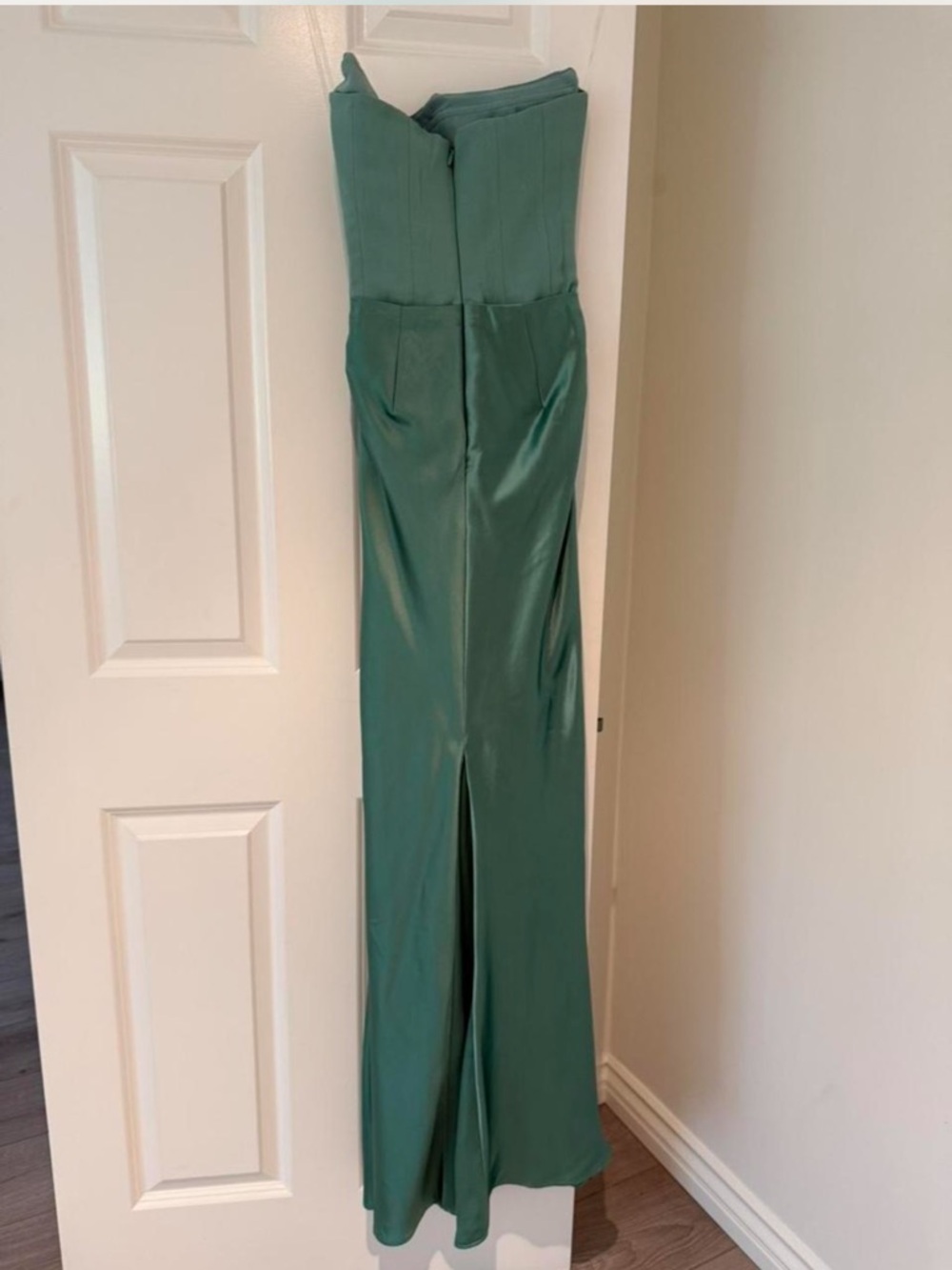 HOUSE OF CB 'Persephone' Jade Green Corset Maxi Dress XS Cup A-C NWOT - Picture 5 of 6